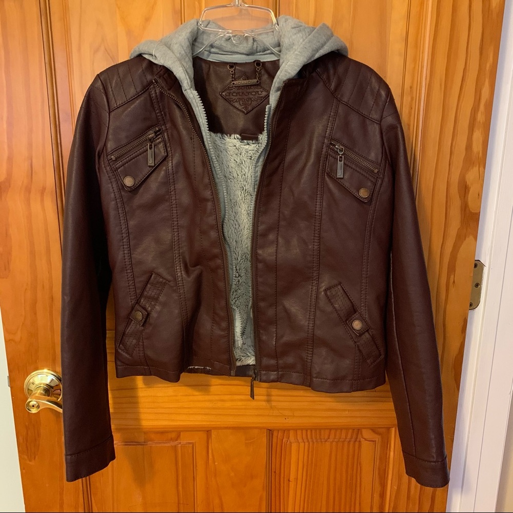 JOUJOU girls leather jacket